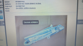 8W5880741G A4 SOL TAVAN AİRBAG ORJİNAL