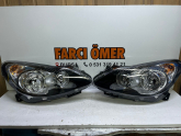 OPEL CORSA D 07-10 SAĞ-SOL TAKIM ÖN FAR SIFIR SİYAH