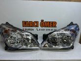OPEL ASTRA H 04-10 SAĞ-SOL TAKIM ÖN FAR SIFIR KROM