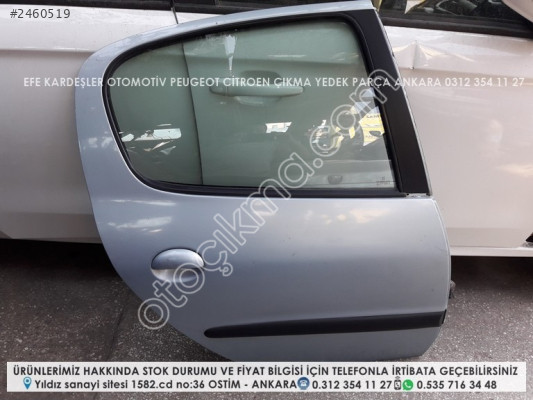 peugeot 206 çıkma sağ arka kapı