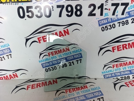 HYUNDAİ ACCENT ERA SOL ARKA KAPI KELEBEK CAMI