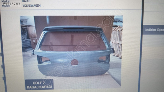 GOLF 7 BAGAJ KAPAĞI