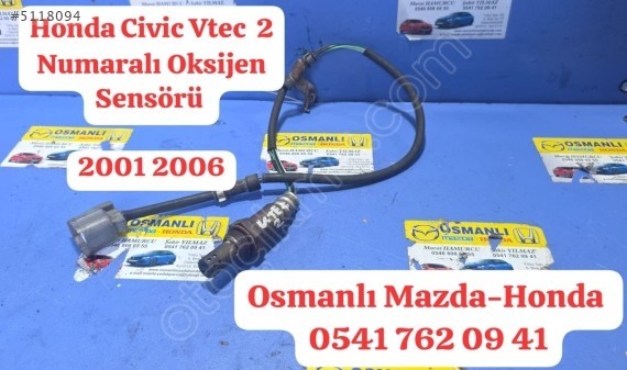 Honda Civic Vtec  2 Numaralı Oksijen Sensörü