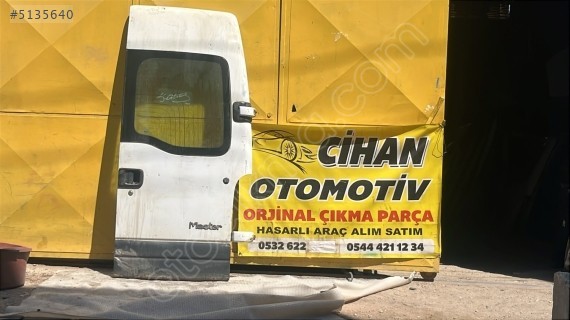 Renault master arka bagaj kapağı