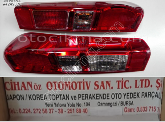 Isuzu DMAX Ledli Stop 2012 2016..