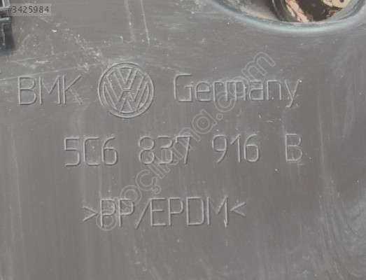 VOLKSWAGEN JETTA 2012 MODEL ÖN KAPI İÇ KAPLAMA 5C6837916 B