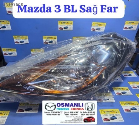 Mazda 3 BL Sağ Far