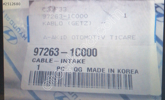 97263 1C000 HYUNDAI GETZ KABLO