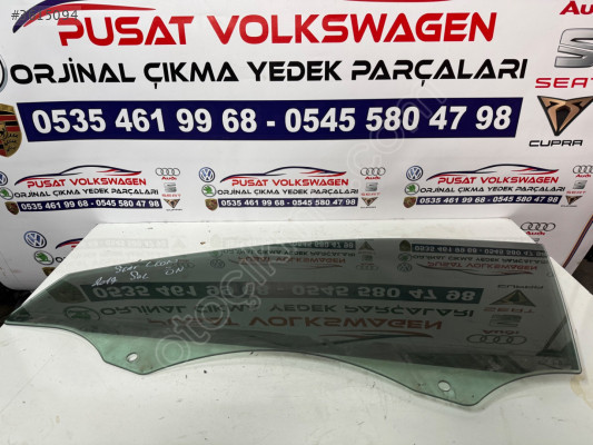 SEAT LEON ÇIKMA ORJİNAL SOL ÖN KAPI CAMI