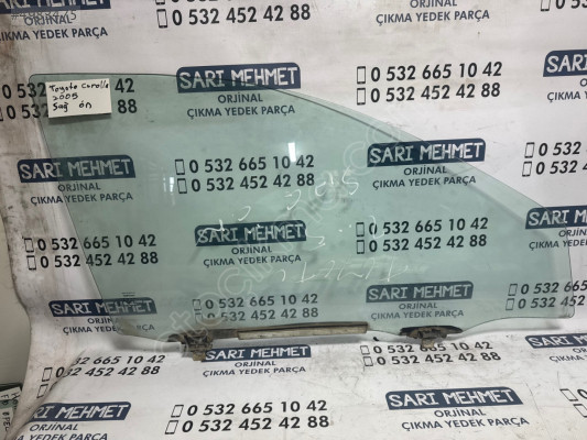 ÇIKMA TOYOTA COROLLA 2005 SOL ÖN KAPI CAMI