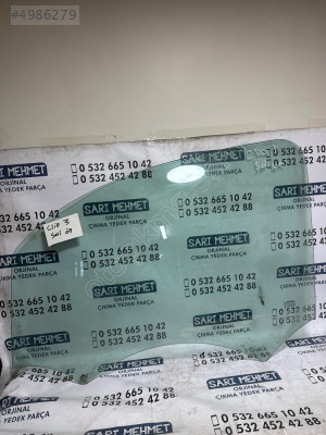 ÇIKMA RENAULT CLİO 3 SOL ÖN KAPI CAMI