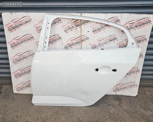 RENAULT MEGAN 4 BEYAZ SOL ARKA KAPI ORJINAL