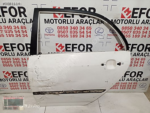TOYOTA COROLLA SOL ARKA KAPI ÇIKMA ORİJİNAL PARÇA 2002-2007