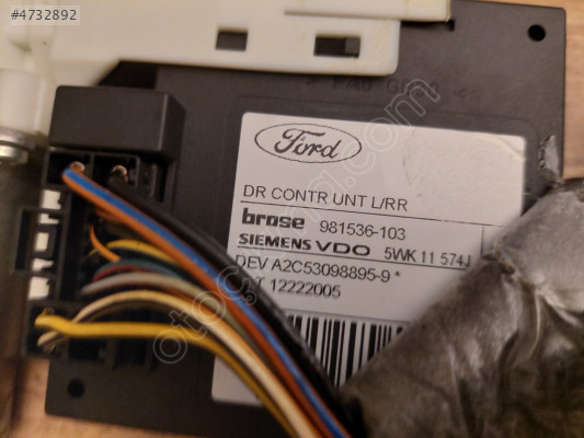 FORD FOCUS 2 2.5 SOL ARKA CAM MOTORU