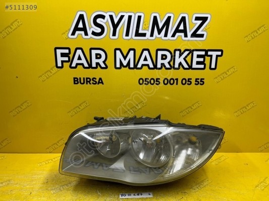 BMW 1 SERİSİ E87 SOL FAR - ORJİNAL