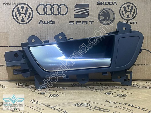 Audi A4 2008-2012 Işıklı Sol Arka Kapı İç Açma Kolu - Sıf