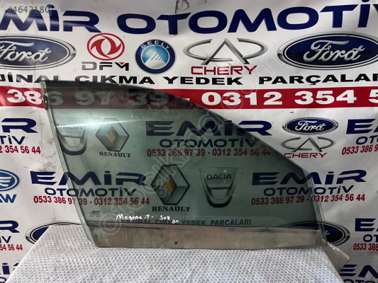 Renault Megane 1 sag ön kapı camı