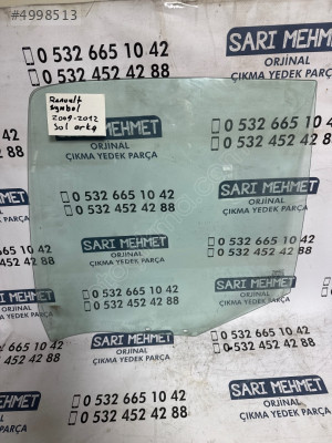 ÇIKMA RENAULT SYMBOL SOL ARKA KAPI CAMI 2009-2012
