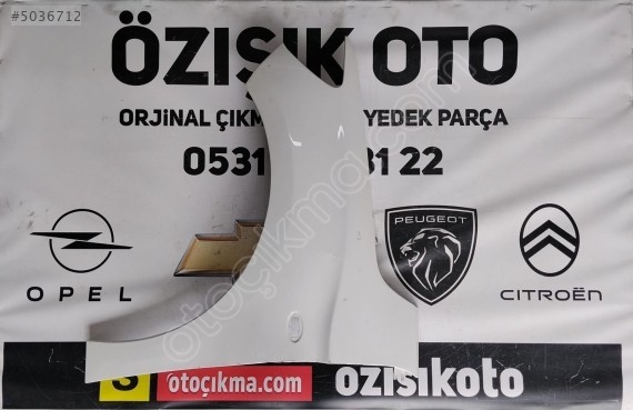 CITROEN C-ELYSEE SOL ÖN ÇAMURLUK ÇIKMA ORJİNAL