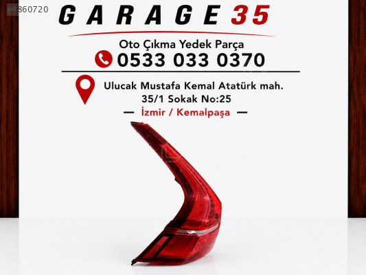 VOLVO XC60 (18-25) SOL STOP ÇIKMA ORJİNAL
