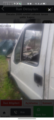 Fiat Ducato sol şoför kapısı