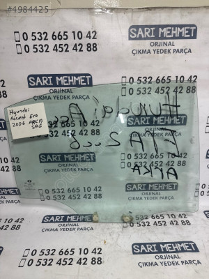 ÇIKMA HYUNDAİ ACCENT ERA 2006 SAĞ ARKA KAPI CAMI