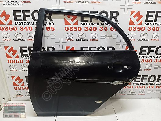 TOYOTA COROLLA SOL ARKA KAPI ÇIKMA ORİJİNAL PARÇA 2007-2012