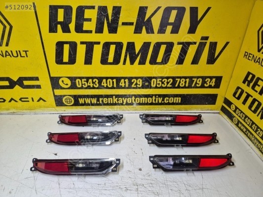 RENAULT MEGANE E-TECH ARKA TAMPON SAĞ SOL REFLEKTÖR SIFIR ORJ
