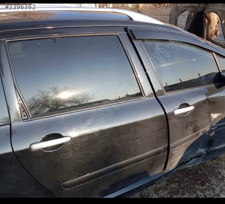 Peugeot 307 sağ arka kapı siyah Station
