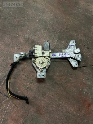 2006 Citroen c4 sol arka kapı cam krikosu