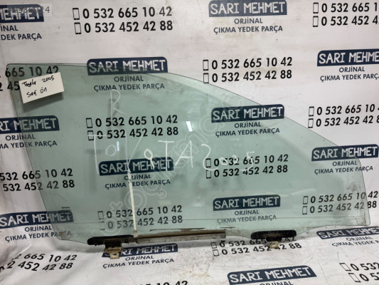 ÇIKMA TOYOTA SAĞ ÖN KAPI CAMI 2005