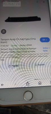 Fiat egea ön sağ tampon ayağı orta kısım