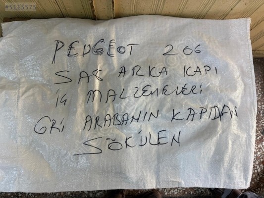 PEUGEOT 206 SAĞ ARKA KAPI MENTEŞESİ ALT VE ÜST ORJİNAL