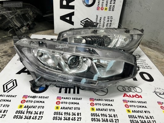 HONDA CİVİC SAĞ SOL MERCEKLİ LEDLİ FAR