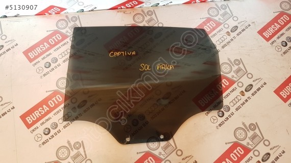 CHEVROLET CAPTİVA SOL ARKA KAPI CAMI SÖKME ORJINAL