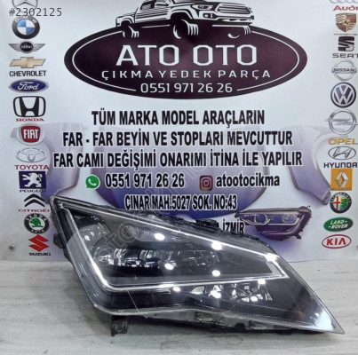 SEAT LEON ORJINAL ÇIKMA SAĞ FAR
