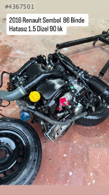 2016 Renault Symbol 1.5 Dci Kople Motor