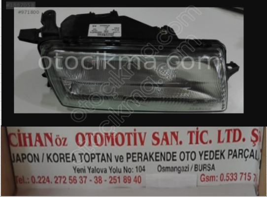 OPEL VECTRA SAĞ .ÖN FAR.