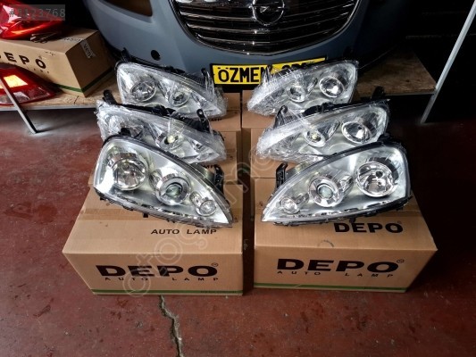 ÖZMEN OPEL CORSA C COMBO SAĞ SOL ÖN MERCEKLİ FAR