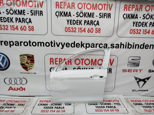 fiat egea sol ön kapı beyaz orijinal çıkma