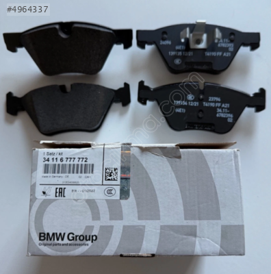 34116777772 BMW E81 E82 E87 E88 E90 E92 E93 ÖN FREN BALATASI