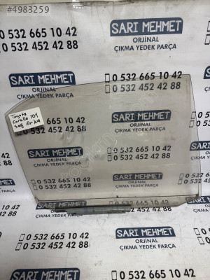 ÇIKMA TOYOTA COROLLA 101 SAĞ ARKA KAPI CAMI