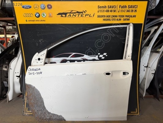TOYOTA COROLLA SOL ÖN KAPI 2013-2018 ÇIKMA ORİJİNAL