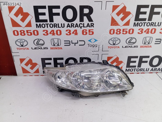 TOYOTA COROLLA SOL FAR ORJİNAL ÇIKMA YEDEK PARÇA