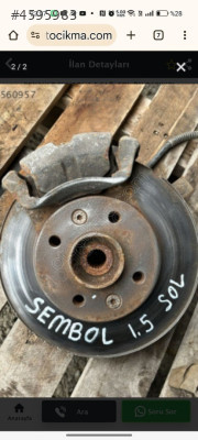 Renault Symbol sol fren kaliperi