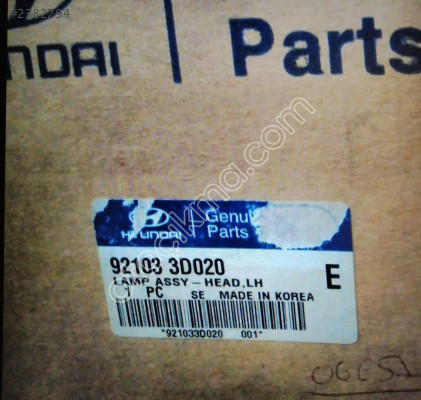 92103 3D020 SONATA SOL ÖN FAR