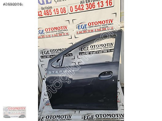 DACİA SANDERO STEPWAY FÜME SOL ÖN KAPİ ORJİNAL BOYASIZ