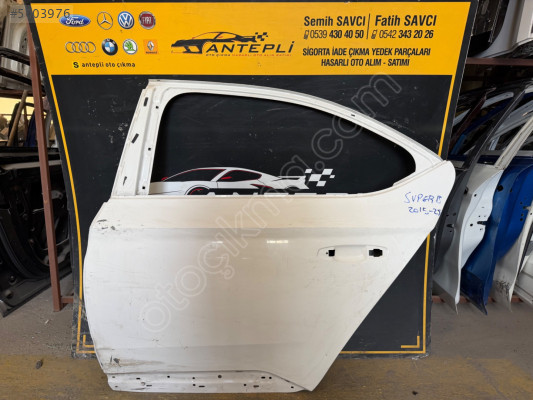 SKODA SUPERB SOL ARKA KAPI 2015-2024 ÇIKMA ORİJİNAL