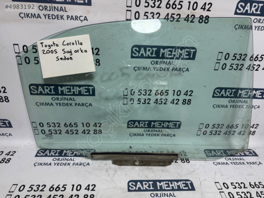 ÇIKMA TOYOTA COROLLA 2005 SOL ARKA KAPI CAMI