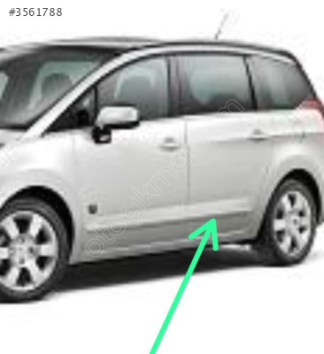 Peugeot 5008 sol arka kapı çıtası